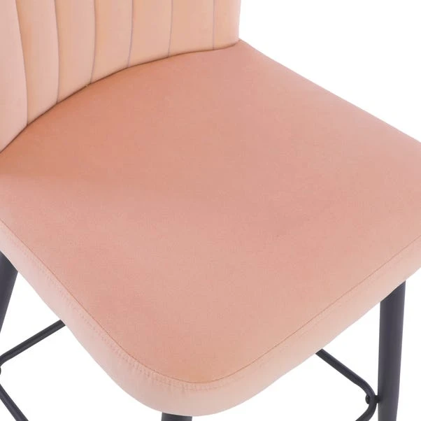 Dunelm Taylor Velvet Bar Stool 6 Dunelm Taylor Velvet Bar Stool - Image 6