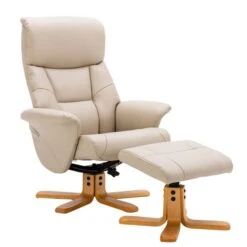 Dunelm Whitham Faux Leather Swivel Chair -Home Furniture 30764896 alt02