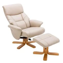 Dunelm Whitham Faux Leather Swivel Chair -Home Furniture 30764896 alt04