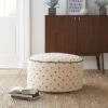 Dunelm Bees Pouffe Natural