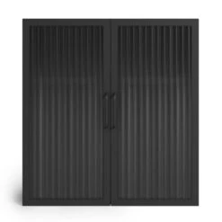 Dunelm Stannis Reeded Glass Double Door Wall Cabinet -Home Furniture 30765709 alt02