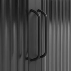 Dunelm Stannis Reeded Glass Double Door Wall Cabinet -Home Furniture 30765709 alt05