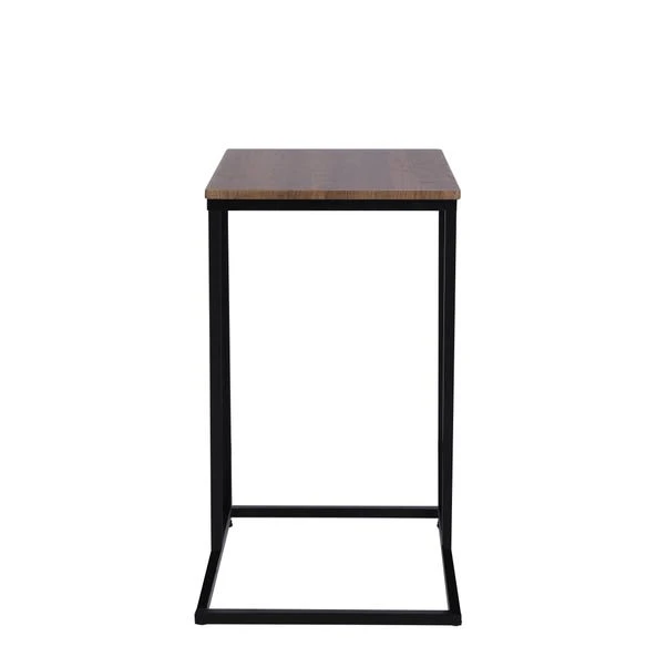 Dunelm Charlie Rustic Wood Effect C-Shaped Side Table 5 Dunelm Charlie Rustic Wood Effect C-Shaped Side Table - Image 5