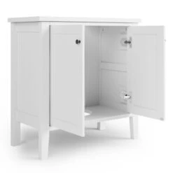 Dunelm Lynton White Compact Bathroom Under Sink Unit -Home Furniture 30765728 alt04
