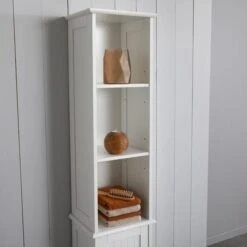 Dunelm Rimini White Tall Cabinet 8 Dunelm Rimini White Tall Cabinet -Home Furniture 30765735 alt02