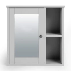 Dunelm Lynton Grey Compact Bathroom Wall Cabinet -Home Furniture 30765923 alt02