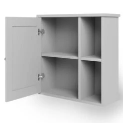 Dunelm Lynton Grey Compact Bathroom Wall Cabinet -Home Furniture 30765923 alt04
