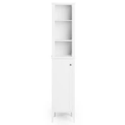 Dunelm Lynton White Compact Bathroom Tall Unit -Home Furniture 30765926 alt02