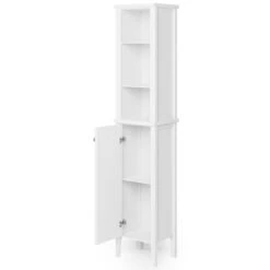 Dunelm Lynton White Compact Bathroom Tall Unit -Home Furniture 30765926 alt04