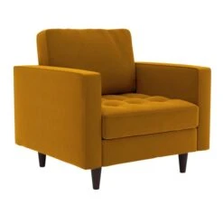 Dunelm Zoe Velvet Armchair -Home Furniture 30766213 alt02