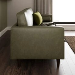 Dunelm Zoe Faux Leather 3 Seater Sofa -Home Furniture 30766233 alt03