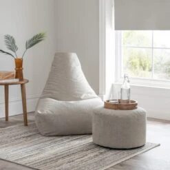 Dunelm Bristol Pewter Pouffe -Home Furniture 30766403 alt04