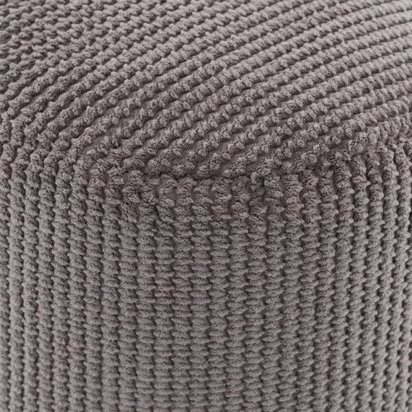 Dunelm Kid's Jenson Charcoal Waffle Pouffe 2 Dunelm Kid's Jenson Charcoal Waffle Pouffe - Image 2