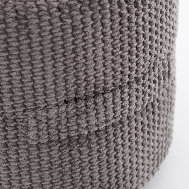 Dunelm Kid's Jenson Charcoal Waffle Pouffe 4 Dunelm Kid's Jenson Charcoal Waffle Pouffe - Image 4