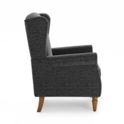 Dunelm Oswald Self Assembly Chenille Chair -Home Furniture 30766498 alt03