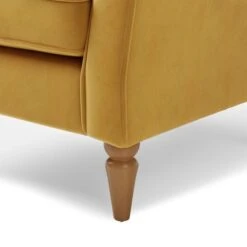 Dunelm Oswald Self Assembly Velvet Chair -Home Furniture 30766623 alt05