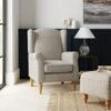 Dunelm Oswald Window Pane Check Wingback Armchair