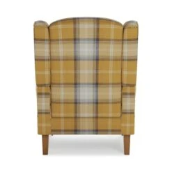 Dunelm Oswald Grande Check Wingback Armchair 11 Dunelm Oswald Grande Check Wingback Armchair -Home Furniture 30766655 alt05
