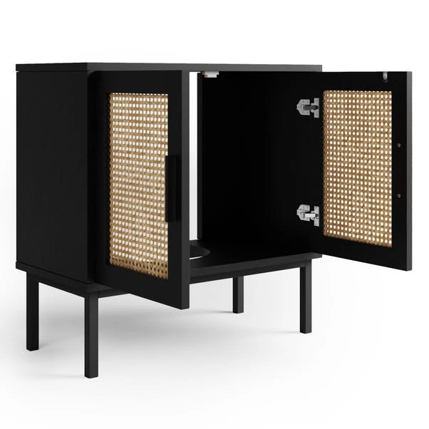 Dunelm Winslow Undersink Unit Black Rattan 5 Dunelm Winslow Undersink Unit Black Rattan - Image 5