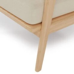 Elements Maddox Linen Look Accent Chair White Sand -Home Furniture 30766842 alt05