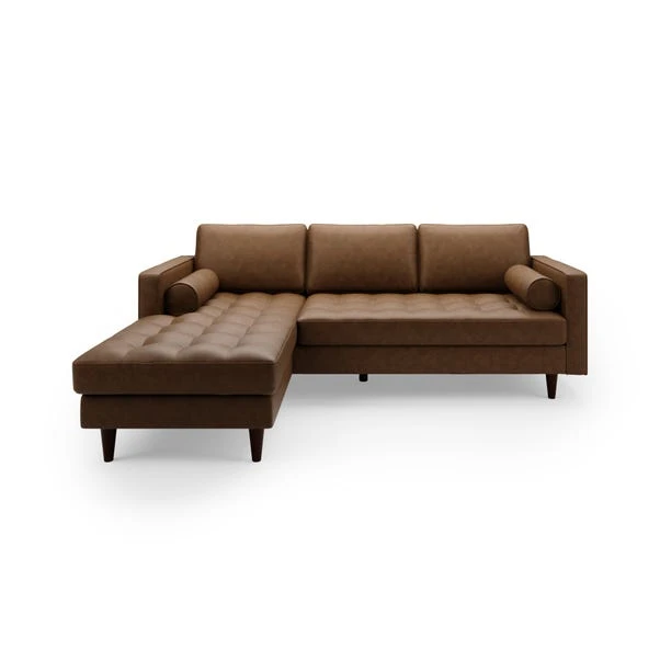 Dunelm Zoe Faux Leather Left Hand Corner Chaise 3 Dunelm Zoe Faux Leather Left Hand Corner Chaise - Image 3