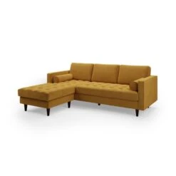 Dunelm Zoe Velvet Left Hand Corner Sofa -Home Furniture 30767178 alt02