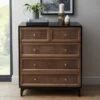 Dunelm Franco 5 Drawer Chest, Black