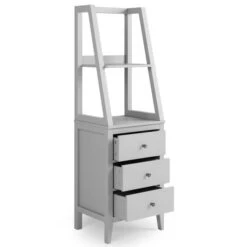 Dunelm Lynton 3 Drawer Ladder Bedside Table, Grey 10 Dunelm Lynton 3 Drawer Ladder Bedside Table, Grey -Home Furniture 30768459 alt04