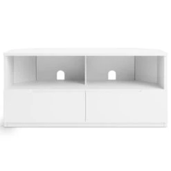 Dunelm Larson Corner TV Unit White -Home Furniture 30768488 alt02