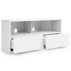 Dunelm Larson Corner TV Unit White -Home Furniture 30768488 alt04