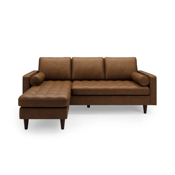 Dunelm Alfie Faux Leather Corner Chaise 3 Dunelm Alfie Faux Leather Corner Chaise - Image 3