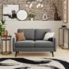Dunelm Milton Velvet 2 Seater Sofa In A Box