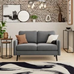 Dunelm Milton Velvet 2 Seater Sofa In A Box