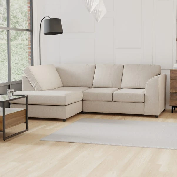 Dunelm Blake Soft Texture Fabric 3 Seater Corner Sofa 1 Dunelm Blake Soft Texture Fabric 3 Seater Corner Sofa