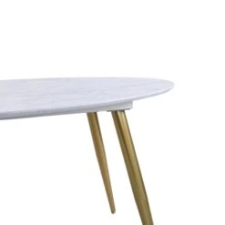 Dunelm Kendall Marble Effect Oval Dining Table -Home Furniture 30769223 alt05