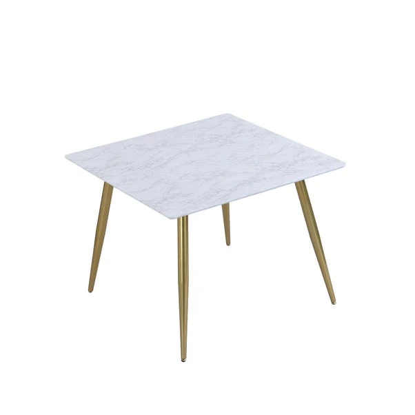 Dunelm Kendall Marble Effect Square Dining Table 5 Dunelm Kendall Marble Effect Square Dining Table - Image 5