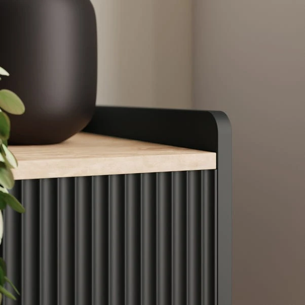 Dunelm Georgi Extra Wide TV Unit Black 5 Dunelm Georgi Extra Wide TV Unit Black - Image 5