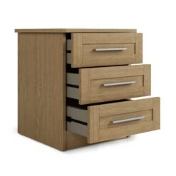 Dunelm Toby 3 Drawer Bedside Table 9 Dunelm Toby 3 Drawer Bedside Table -Home Furniture 30769281 alt04