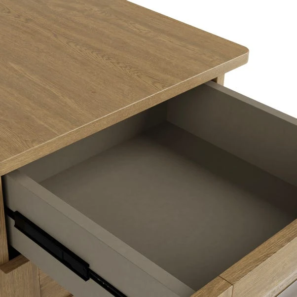 Dunelm Toby 3 Drawer Bedside Table 5 Dunelm Toby 3 Drawer Bedside Table - Image 5