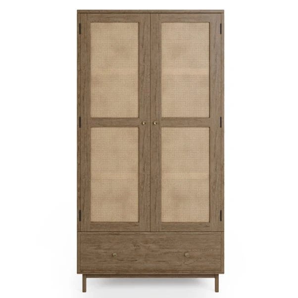 Dunelm Indi Double Wardrobe, Mango Wood 3 Dunelm Indi Double Wardrobe, Mango Wood - Image 3