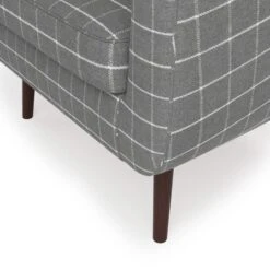 Dunelm Eddie Window Pane Check Tub Armchair -Home Furniture 30774780 alt05