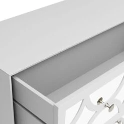 Dunelm Delphi 3 Drawer Chest, Grey & Mirrored -Home Furniture 30775917 alt05