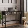 Dunelm Delphi Black Desk