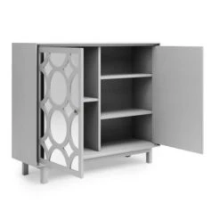Dunelm Delphi Grey Small Slim Cabinet -Home Furniture 30775933 alt04