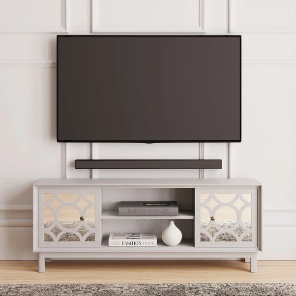 Dunelm Delphi Grey TV Unit 1 Dunelm Delphi Grey TV Unit