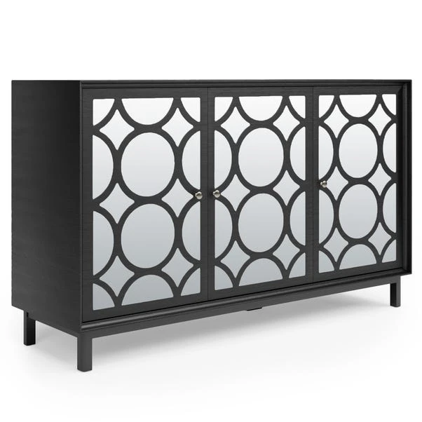 Dunelm Delphi Large Black Sideboard 2 Dunelm Delphi Large Black Sideboard - Image 2
