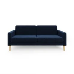Dunelm Jacob Velvet Sofabed Luxe Navy -Home Furniture 30776264 alt04
