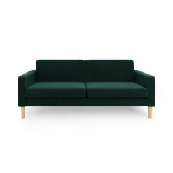 Dunelm Jacob Velvet Sofabed Bottle Green -Home Furniture 30776265 alt04