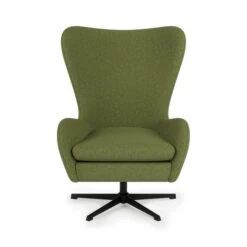Elements Kuvert Soft Marl Swivel Chair Moss -Home Furniture 30779040 alt02