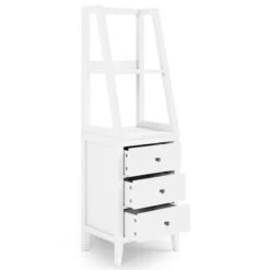 Dunelm Lynton Ladder Bedside White -Home Furniture 30780277 alt04